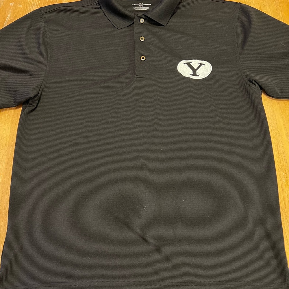 Black BYU golf polo